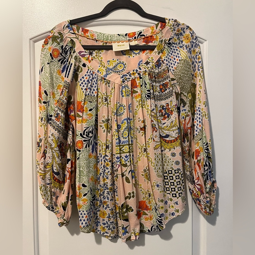 Anthropologie Maeve Boswell Blouse